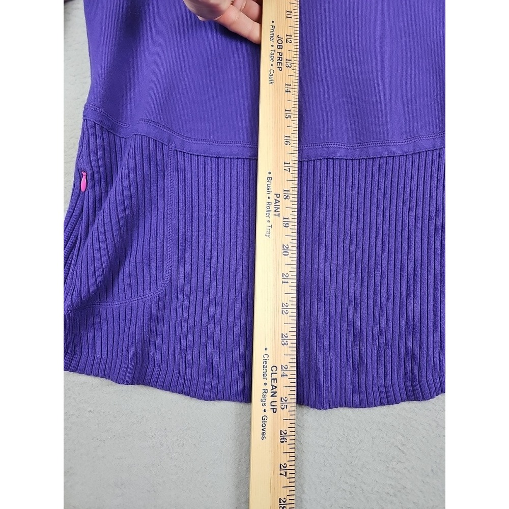 Title Nine T9 Full Zip Cardigan Sweater Women's Size Large Purple - Picture 8 of 9